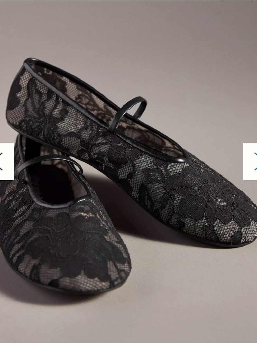 Jeffrey Campbell Black Floral Lace Mary Jane Flats
